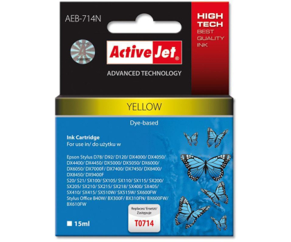 Tusz ActiveJet Tusz ACJ  AEB-714N do Epson T0714